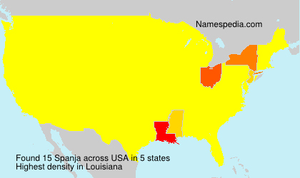 Surname Spanja in USA