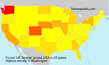 Surname Spanjer in USA Surname Spanjer in USA