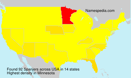 Surname Spanjers in USA Surname Spanjers in USA