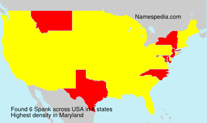 Surname Spank in USA Surname Spank in USA