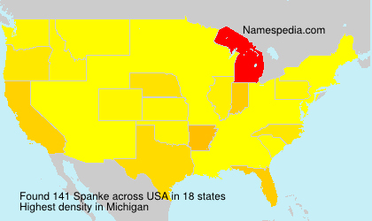 Surname Spanke in USA Surname Spanke in USA