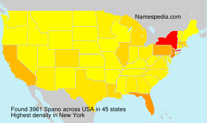 Surname Spano in USA