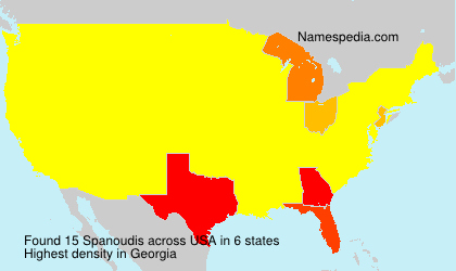 Surname Spanoudis in USA Surname Spanoudis in USA
