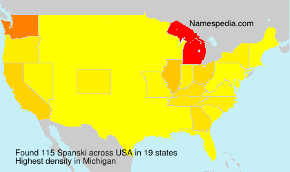 Surname Spanski in USA Surname Spanski in USA
