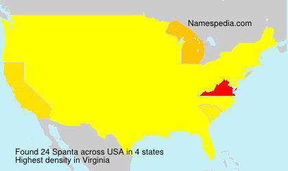 Surname Spanta in USA Surname Spanta in USA