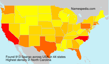 Surname Spargo in USA Surname Spargo in USA