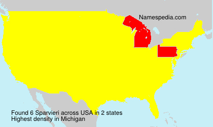 Surname Sparvieri in USA Surname Sparvieri in USA