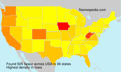 Surname Spaur in USA Surname Spaur in USA