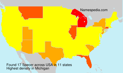 Surname Specer in USA Surname Specer in USA