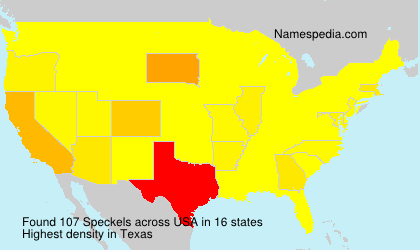 Surname Speckels in USA Surname Speckels in USA
