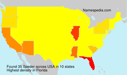 Surname Speder in USA Surname Speder in USA