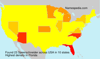 Surname Speerschneider in USA Surname Speerschneider in USA