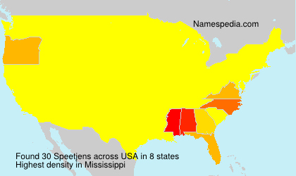 Surname Speetjens in USA Surname Speetjens in USA