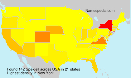 Surname Speidell in USA Surname Speidell in USA