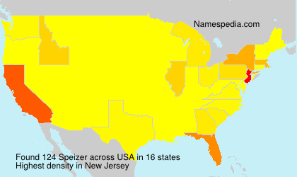 Surname Speizer in USA Surname Speizer in USA