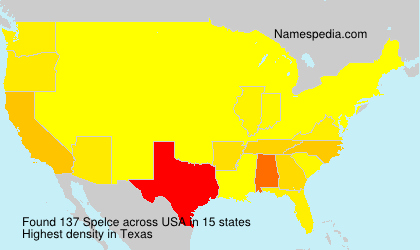 Surname Spelce in USA Surname Spelce in USA