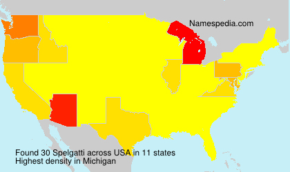 Surname Spelgatti in USA Surname Spelgatti in USA