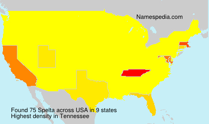 Surname Spelta in USA Surname Spelta in USA