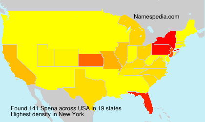 Surname Spena in USA
