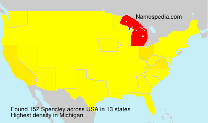 Surname Spencley in USA Surname Spencley in USA