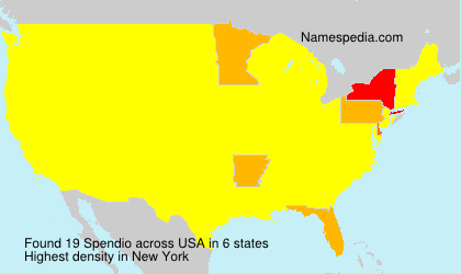 Surname Spendio in USA Surname Spendio in USA