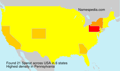 Surname Sperat in USA Surname Sperat in USA