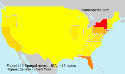 Surname Spergel in USA