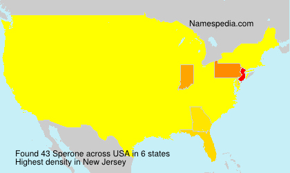 Surname Sperone in USA Surname Sperone in USA