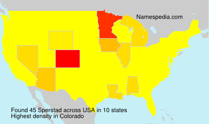 Surname Sperstad in USA Surname Sperstad in USA