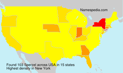 Surname Sperzel in USA