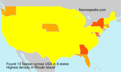 Surname Speser in USA Surname Speser in USA