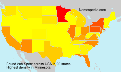 Surname Spetz in USA Surname Spetz in USA