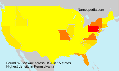 Surname Spewak in USA Surname Spewak in USA