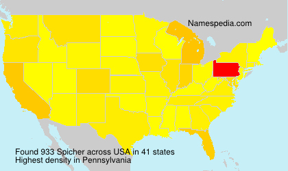 Surname Spicher in USA Surname Spicher in USA