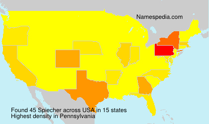 Surname Spiecher in USA Surname Spiecher in USA