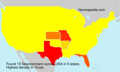 Surname Spieckermann in USA Surname Spieckermann in USA