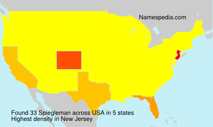 Surname Spiegleman in USA Surname Spiegleman in USA