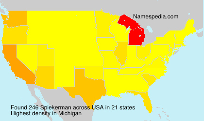 Surname Spiekerman in USA Surname Spiekerman in USA