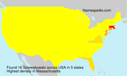 Surname Spiewakowski in USA Surname Spiewakowski in USA