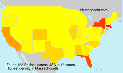 Surname Spiliotis in USA Surname Spiliotis in USA