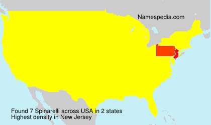 Surname Spinarelli in USA Surname Spinarelli in USA