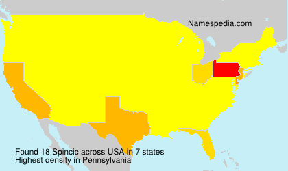 Surname Spincic in USA Surname Spincic in USA