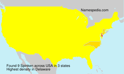 Surname Spinken in USA Surname Spinken in USA