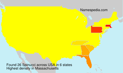 Surname Spinucci in USA Surname Spinucci in USA