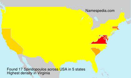 Surname Spiridopoulos in USA Surname Spiridopoulos in USA
