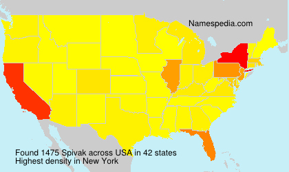 Surname Spivak in USA Surname Spivak in USA