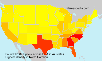 Surname Spivey in USA Surname Spivey in USA