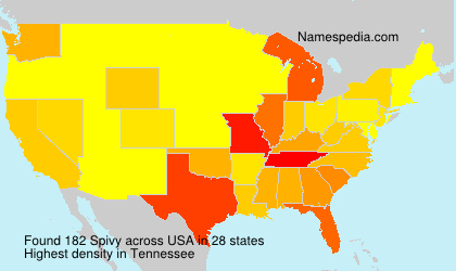 Surname Spivy in USA Surname Spivy in USA