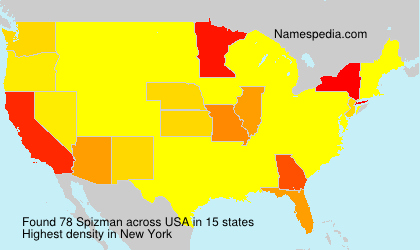 Surname Spizman in USA Surname Spizman in USA