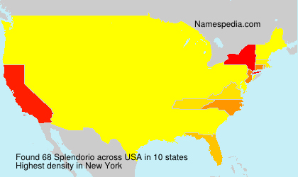 Surname Splendorio in USA Surname Splendorio in USA